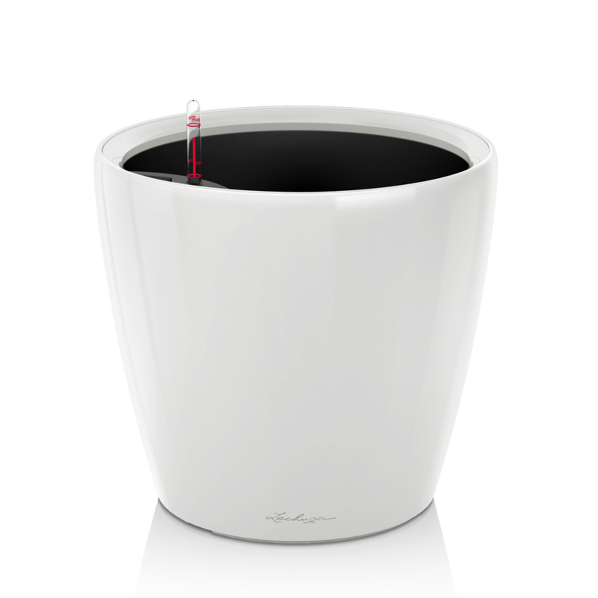 Lechuza Classico 28LS Premium,Hvit Høyglans Ø28,5cm